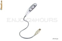 Lampa USB Cu 3 Leduri Pentru Laptop / PC Flexibila foto