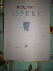 M.Eminescu-OPERE(volumul 3,an 1944) foto