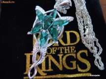 Arwen Evenstar + Lant Lord of the Rings Cristale verzi. UNICAT foto
