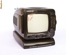 TV + RADIO ANIKO ALB-NEGRU PORTABIL foto