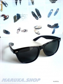 OCHELARI DE SOARE STIL Ray-Ban WAYFARER BLACK SUPER RETRO ! pe NEGRU FULL, marime MEDIE MARE foto