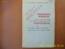 Ducele D'Hamiron-Indrumari mondene-1937-contine autograful autorului foto