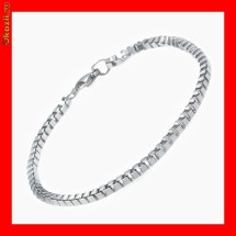 Bratara Subtire Model Unisex Otel Inox BSS-229 foto