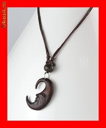 Lant Fashion Design Interesant Luna Sculptata Din Lemn LFAN-046 foto