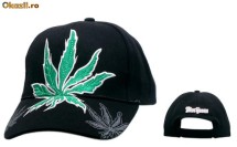 Sapca, Sepci, brodate, model MariJuana, marime universala, inchidere Velcro ! foto