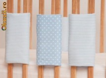 Protectii Bumpsters bleu pentru patut foto