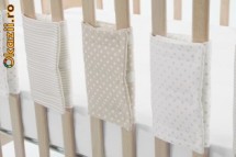 Protectii Bumpsters bej pentru patut foto