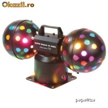Lampa dubla Disco 2 BALLS rotativa NOUA foto