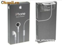 CASTI APPLE CU MICROFON ORIGINALE MA-814LL/A -SIGILATE!*PRET MIC* LIVRARE GRATUITA! foto