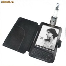 ~Husa / Coperta neagra tip carte din PIELE Kindle 3 3G WIFI + BONUS LAMPA de citit + FOLIE de protectie ecran - TRANSPORT GRATUIT foto