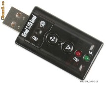 Placa de Sunet Externa Virtual 7.1 Virtual 3D Sound Channel +++livrare gratuita+++ foto