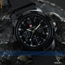 Ceas sport militar negru Swiss Army foto