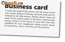 carte de vizita foto