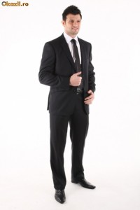 Costum Grazie Filipeti 429-02 - stil cambrat, bleumarin mat [Cod: GFCB004] foto