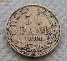 50 bani 1884 - stare impecabila - aUNC/UNC - detalii superbe - adevarata piesa de colectie - foarte rar in aceasta stare foto