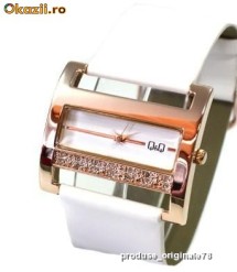 Ceas dama elegant Q&amp;Q Q401J117Y NOU CU ETICHETA producator CITIZEN mecanism Miyota, cutie cadou, Quantity and Quality (cantitate si calita foto