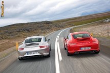 NOUL PORSCHE 911 CARRERA S ARGINTIU METALIC (GEN STATUETA) 1/43 CUTIA ORIGINALA DE PREZENTARE foto
