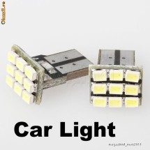 bec led leduri auto W5W T10 cu 9 SMD 3528 foto