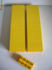 Lego Duplo Piesa 4x2, galben foto