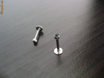 PIERCING BUZA PIATRA NEAGRA OTEL CHIRURGICAL foto