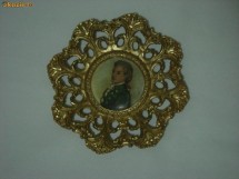 PLACHETA DECORATIVA DIN BRONZ foto