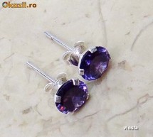 CERCEI ARGINT 925-AMETIST QUARTZ-PROMOTIE DE PRIMAVARA foto