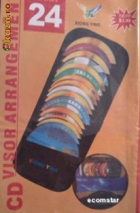 Suport parasolar pentru CD, DVD foto