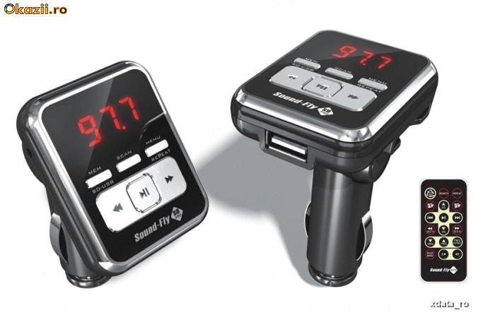 Sound Fly Auto, modulator FM auto cu RDS, AutoScan si Shuffle foto mare