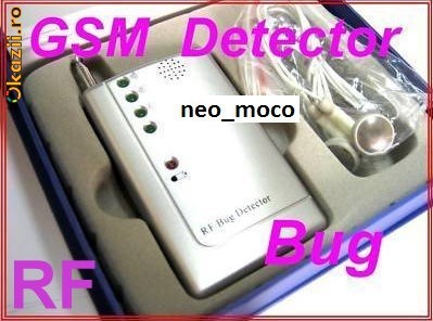 DETECTOR RF RADIO DE TELEFOANE MICROFOANE CAMERE  etc.1-6000 MHZ foto mare