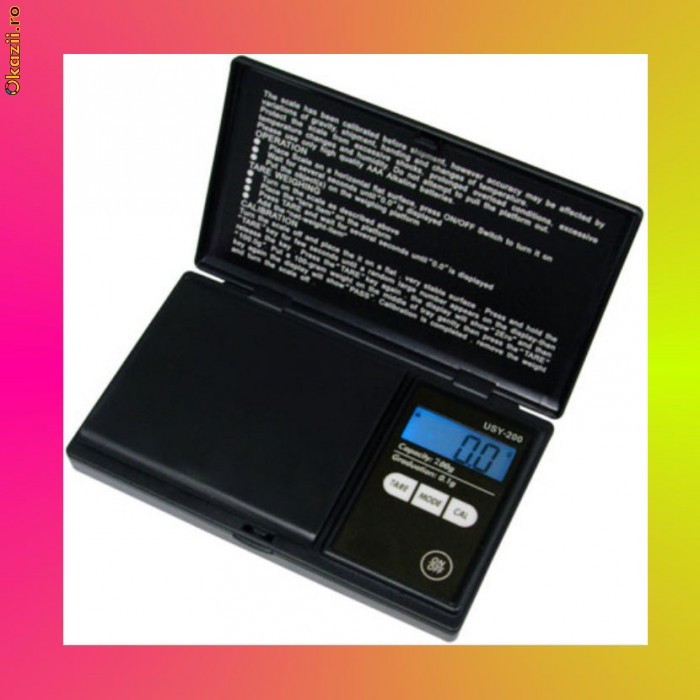 cantar mini de buzunar electronic bijuterii medicamente de precizie 0.01 0.1 grame IASI foto mare