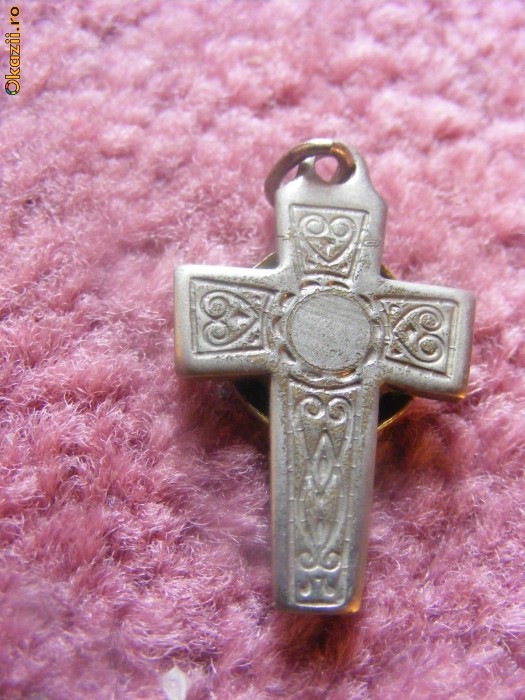 CRUCIFIS CU PIATRA  Mondstein-MUNTELE ATHOS,VECHI foto mare