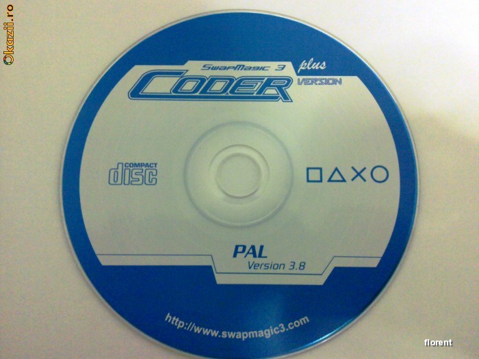 Swap Magic 3.8 Coder - disc modare Playstation 2 PS2 foto mare