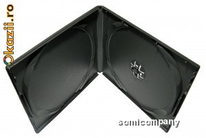 CARCASA DVD PP 10 mm SINGLE BLACK foto mare