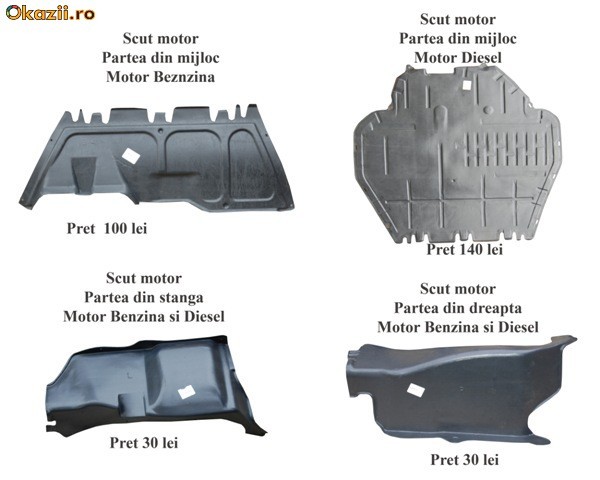 Scut motor Golf 4 / Bora / Audi A3 / Leon / Octavia 1 foto mare