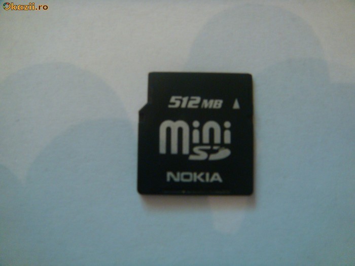 CARD MINI-SD NOKIA 512MB foto mare
