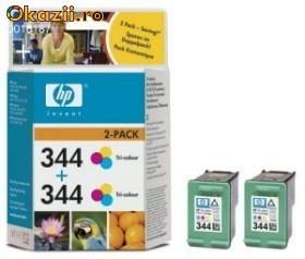 cartus original hp tri- colour344NOU ORIGINAL-LICHIDARE STOC foto mare