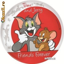 Farfurie melamina plata 21,5cm TOM and JERRY foto mare
