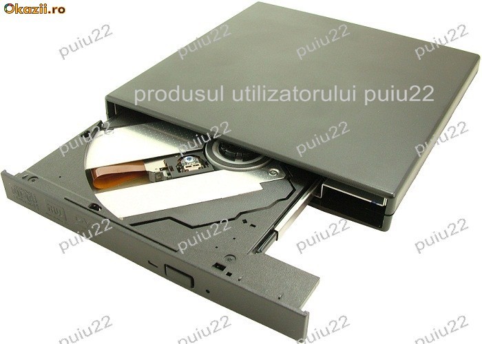 DVD-Writer, extern, 2.5, cu sursa de alimentare, USB-4355 foto mare