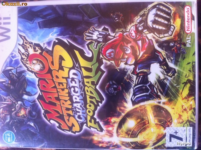 Wii Nintendo JOC MARIO STRIKERS CHARGED FOOTBALLL foto mare