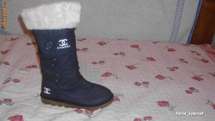 Cizme Chanel Cizme Imblanite Czime Chanel Model Nou Editie Limitata foto mare