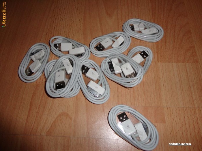 Cablu Date USB  Iphone 3G 3GS Ipod Touch 2G 4G Ipad foto mare