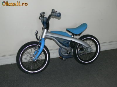 BICICLETA COPII 2-5 ANI NOUA BMW KIDS BIKE 16' BLEU, CALITATE SI SIGURANTA PT COPII DVS. foto mare
