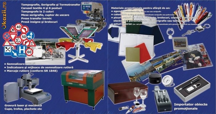 Autocolant, Banner, Mesh, Afise/Postere, Steag, Roll-UP, Casete luminoase, Pliante/Flayere, Cupe/Trofee/Plachete, Insigne, Textile, Promotionale, etc. foto mare