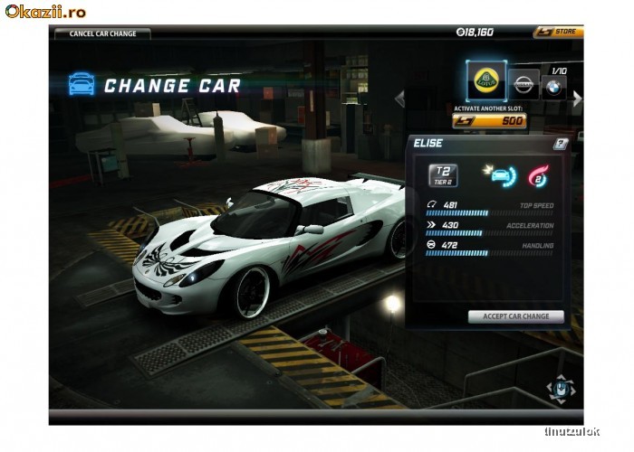 Vand cont NFS World, 10 Masini, Level 50 foto mare