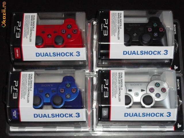 Playstation DualShock 3 Sixasis Wireless Controller Original Sigilat foto mare