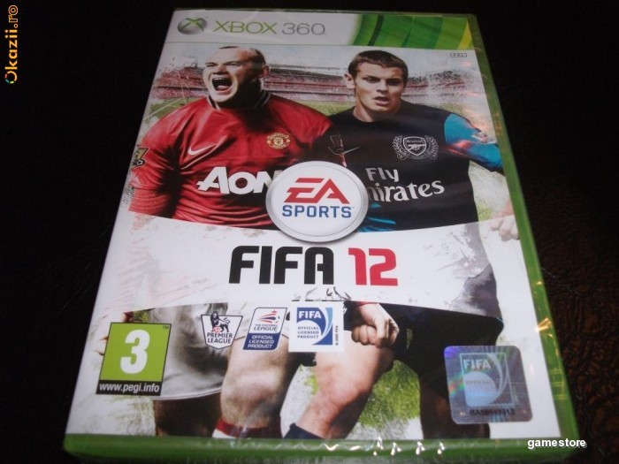 Fifa 12, XBOX360, original si sigilat, 179 lei(gamestore)! NOU! foto mare