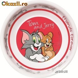 Farfurie melamina  19,5cm TOM and JERRY foto mare