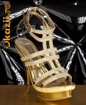 Sandale Brilliant Gold StarShinerS foto mare