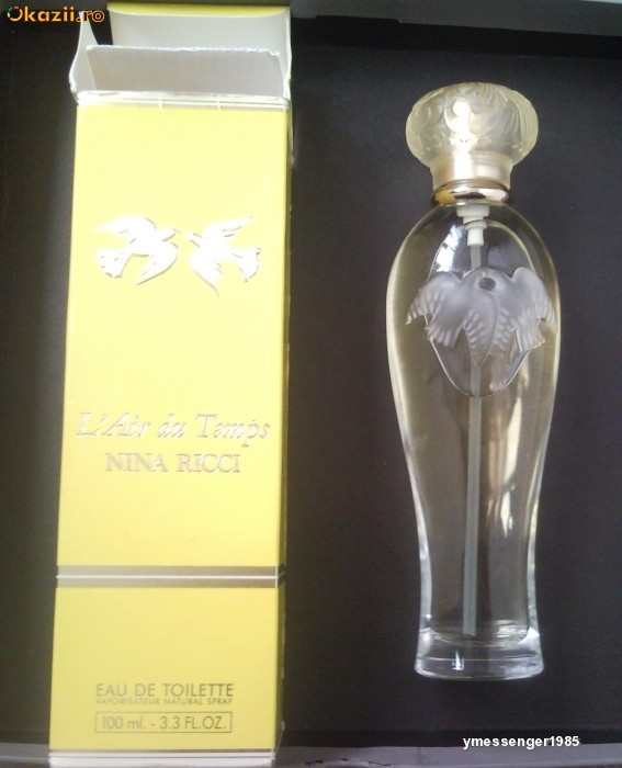 Parfum Rar tip Vintage  Nina Ricci L'air du temps 100ml apa de toaleta foto mare
