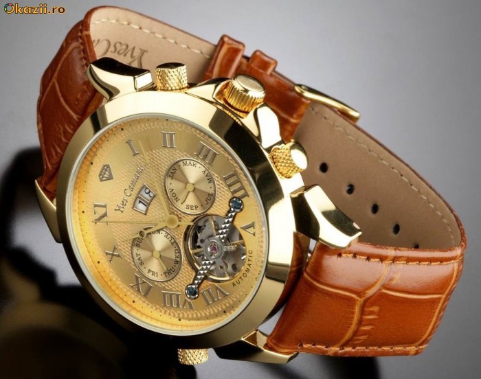 CEAS de LUX  : YVES CAMANI Navigator Automatic Gold - la PRET MINIM ! ! ! foto mare